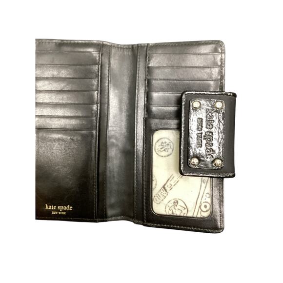 Kate Spade Wallet Women’s 1 Size Leather Interior &Nylon Exterior Foldable Black - Picture 7 of 7